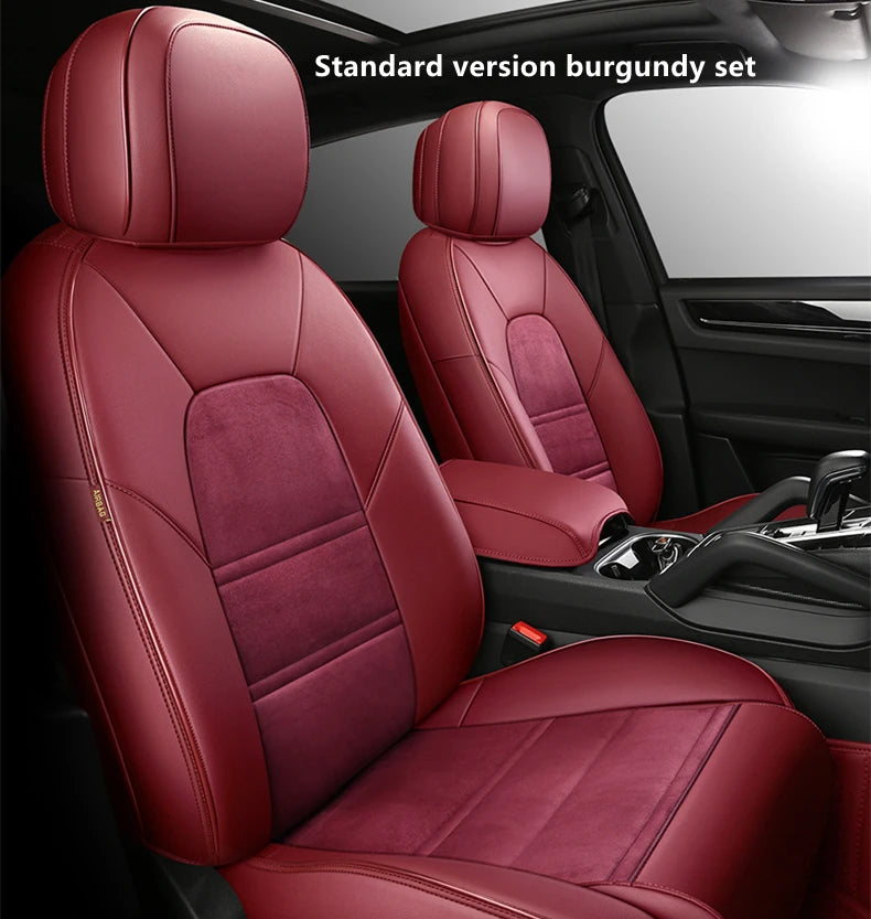 Custom Fit Suede Leather Car Seat Covers for Audi Q7 (7‑Seater)