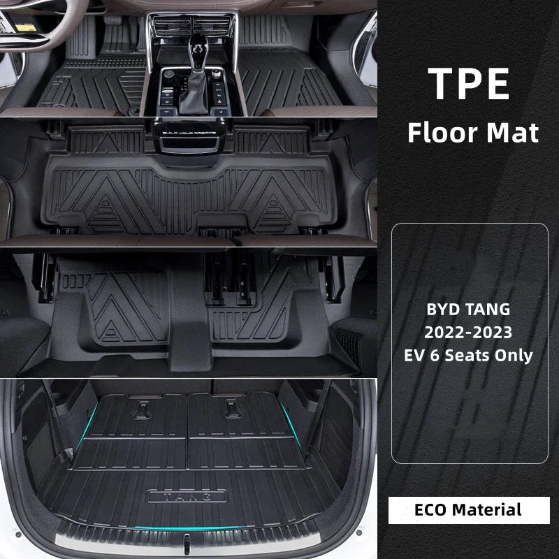 Custom Fit TPE Floor Mats for BYD 5-Seater Models (Left-Hand Drive)
