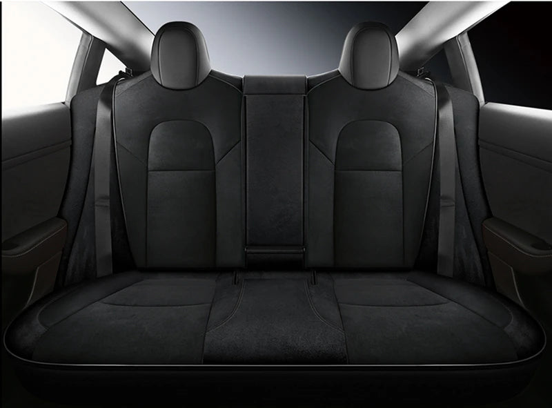 Custom Fit Suede Car Seat Covers for Tesla Model 3