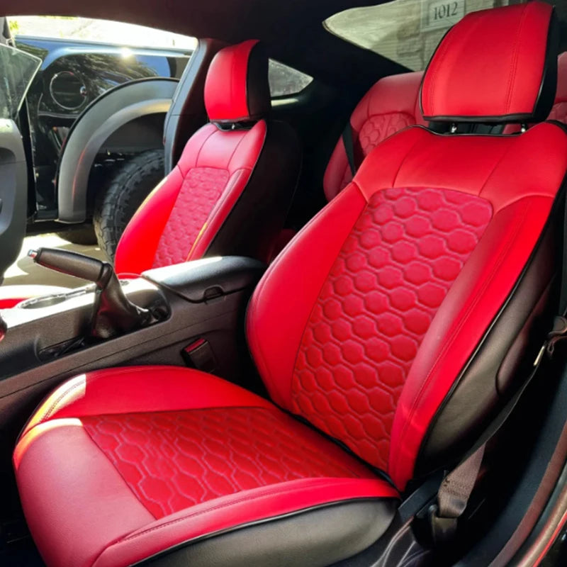 Custom Fit Leather Car Seat Covers for Ford Mustang Convertible