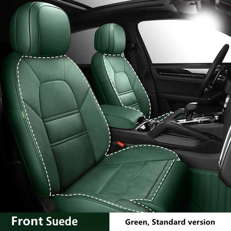 Custom Fit Suede Leather Car Seat Covers for Audi Q7 (7‑Seater)
