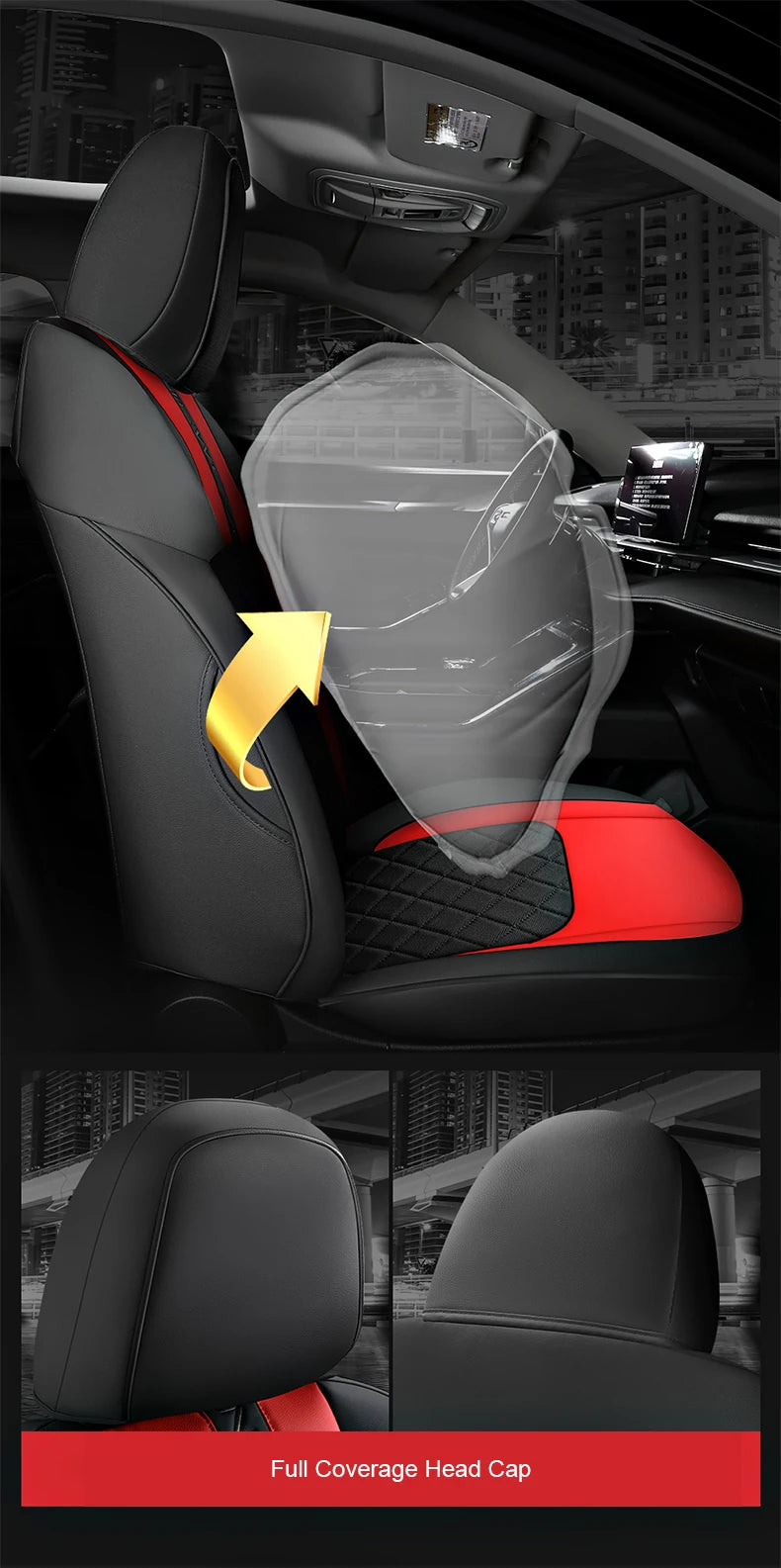 Custom Fit Leather Car Seat Covers for Haval Jolion 5-Seater