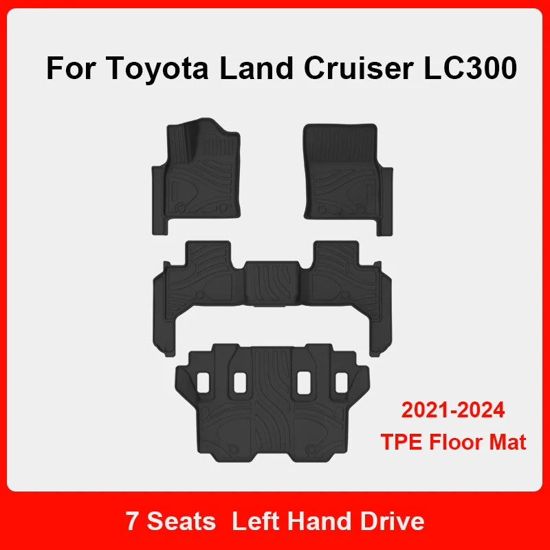Custom Fit TPE Floor Mats for Toyota Land Cruiser LC300