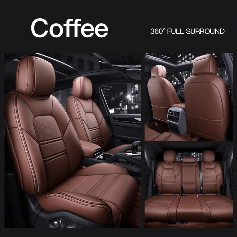 Custom Fit Leather Car Seat Covers for Porsche Panamera (2010-2016)