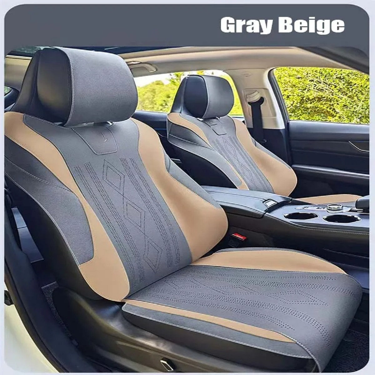 Custom Fit Half-Cover Suede Car Seat Covers for Changan UNI‑K