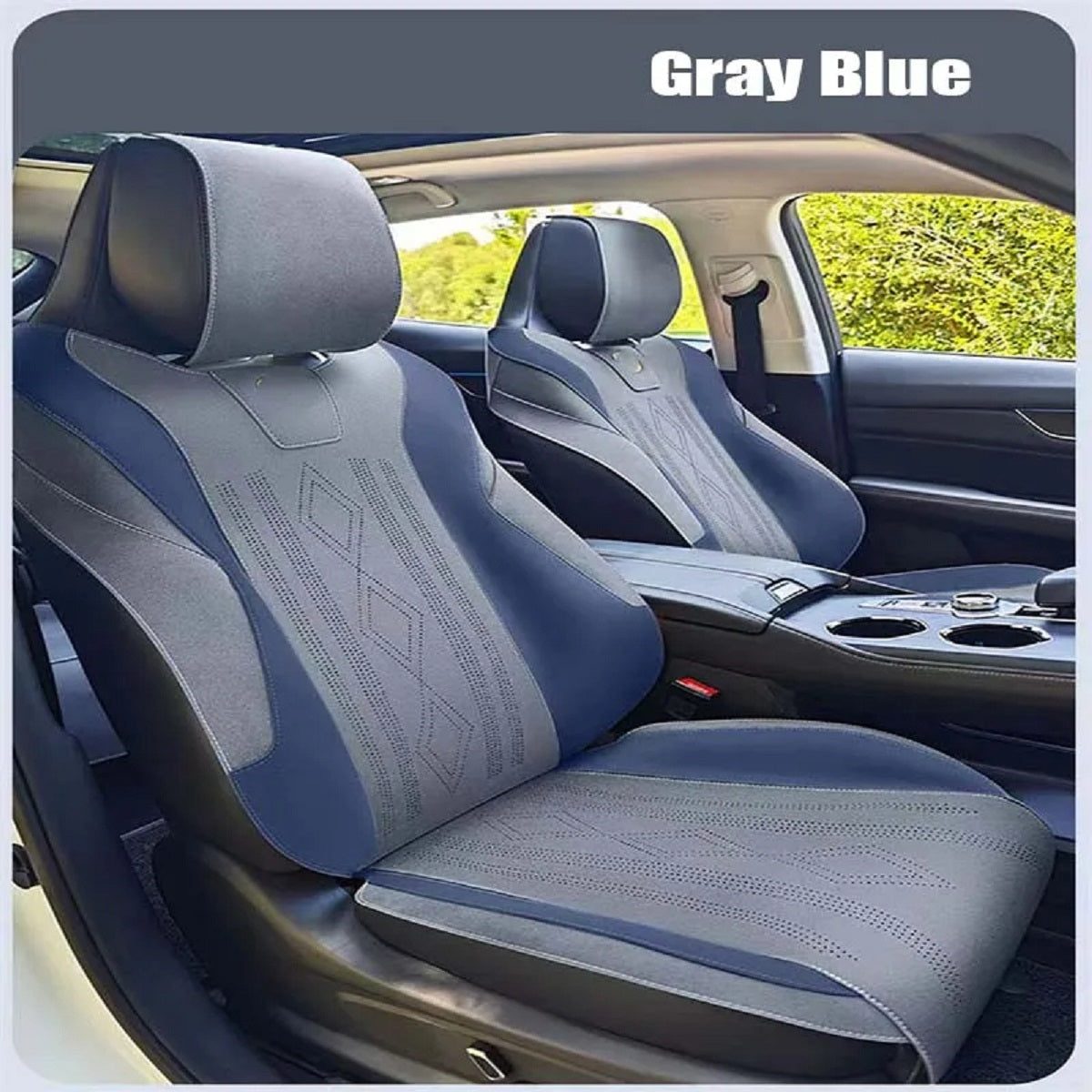 Custom Fit Half-Cover Suede Car Seat Covers for Changan UNI‑K
