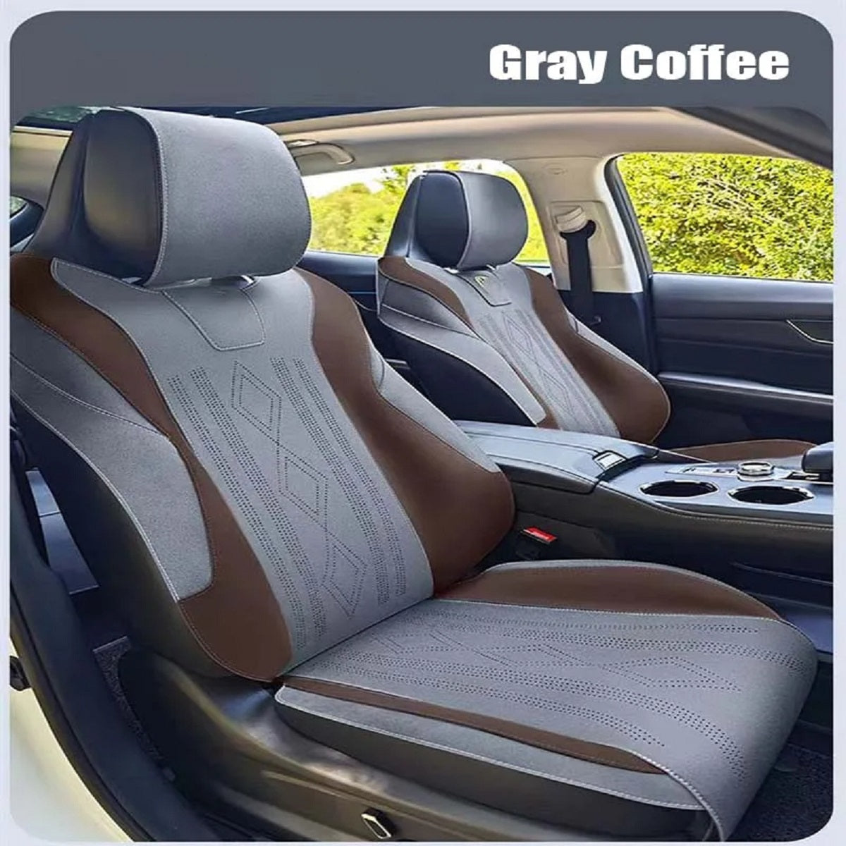 Custom Fit Half-Cover Suede Car Seat Covers for Changan UNI‑K